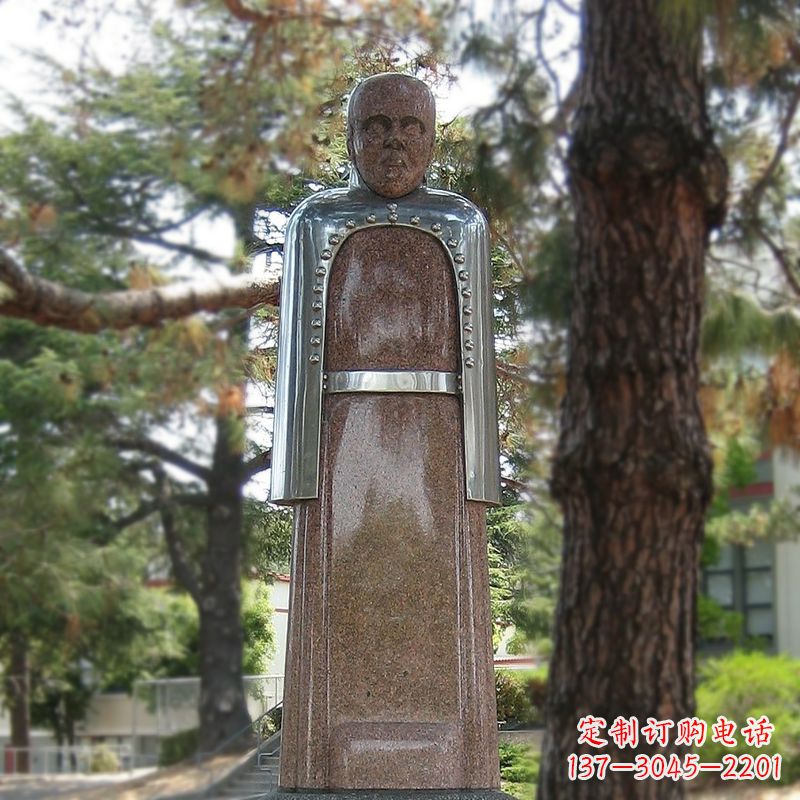 达州纪念伟大的名人:路易斯·巴斯德抽象雕像