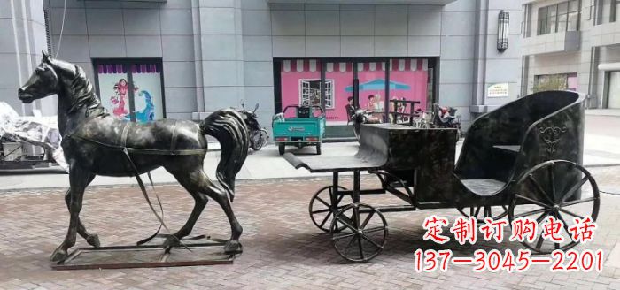 达州高质量马车景观铜雕