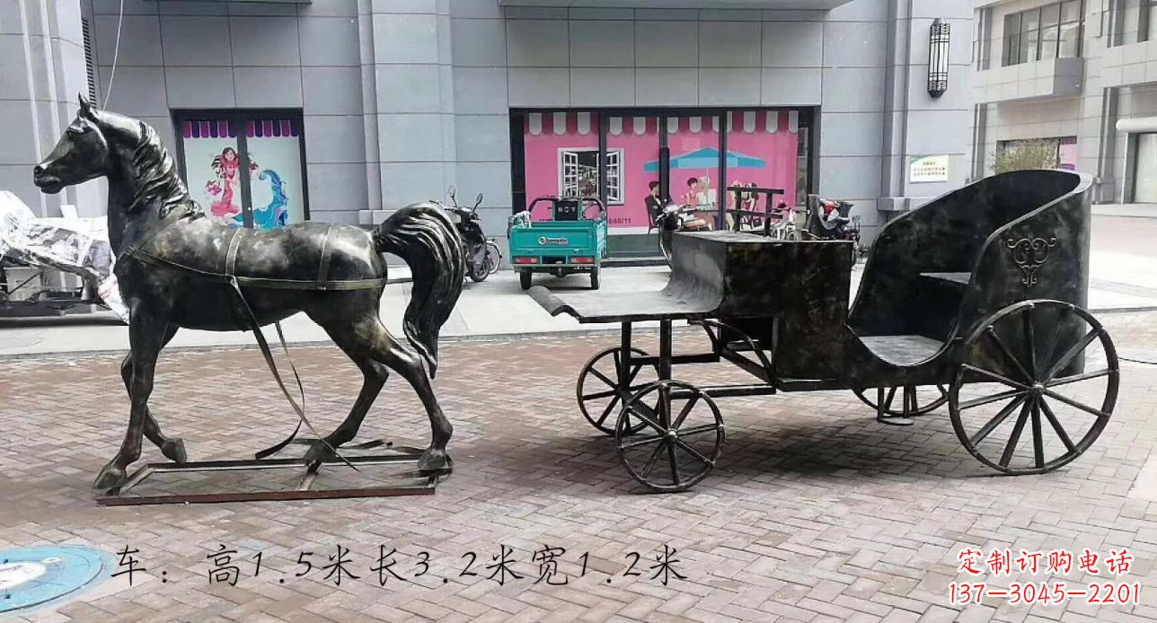 达州古典马车雕塑,精致传承礼仪之魂