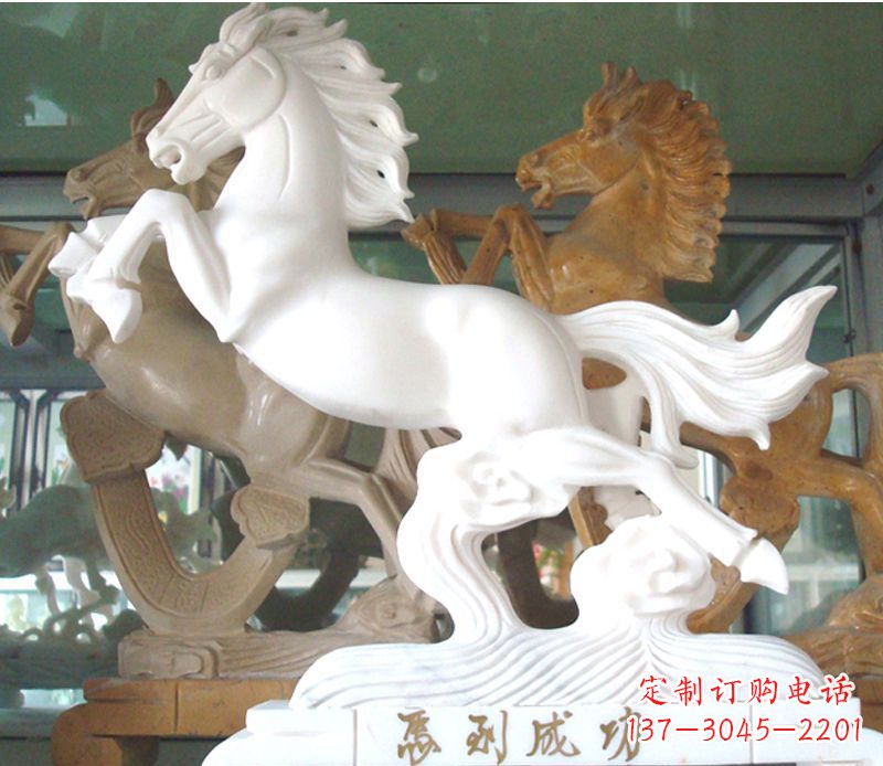 达州精美马到成功景观石雕