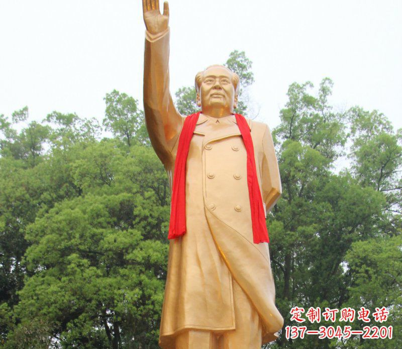达州伟人毛主席铜雕,展现中国历史精神