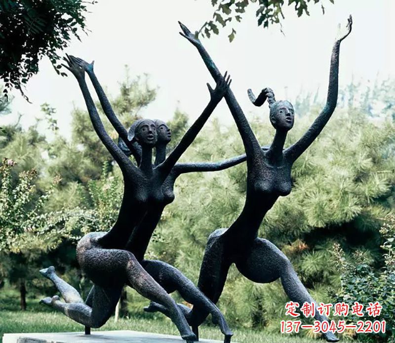 达州精美美女铜雕——绽放出精灵般的美丽