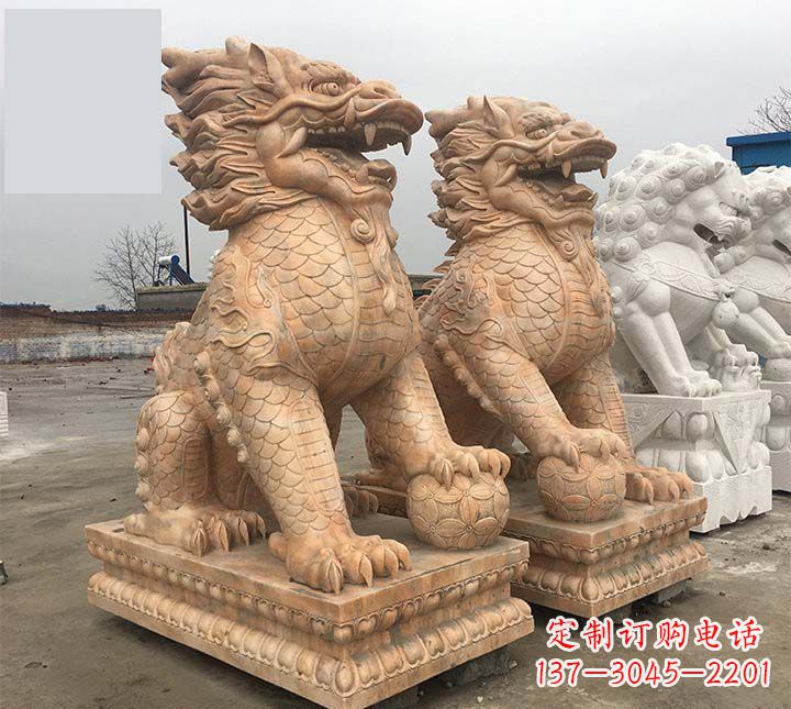 达州麒麟石雕,雕刻精美,让您眼前一亮