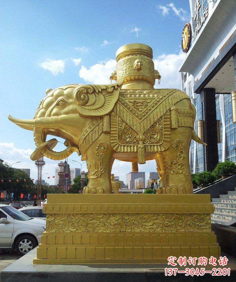 达州宝瓶大象铜雕——典雅高贵,美轮美奂
