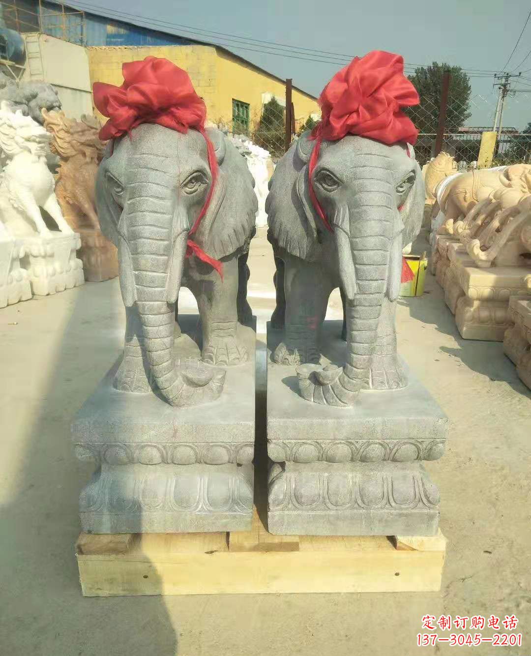 达州中国古典风格大象雕塑