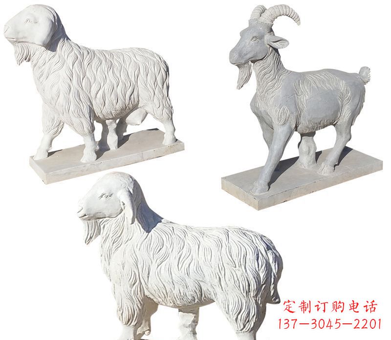 达州绵羊石雕公园动物雕塑-精致耐用的绵羊雕塑