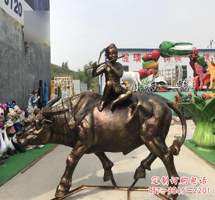 达州中领雕塑的古典韵味牧童铜雕是一件绝美的雕…