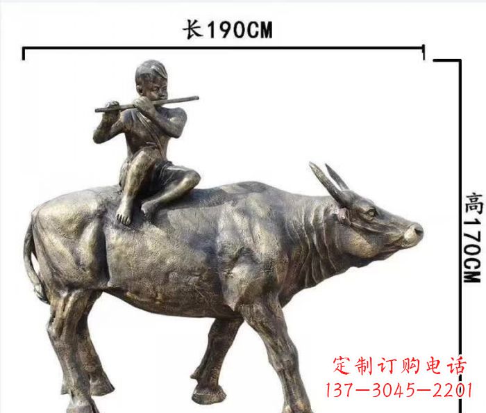 达州完美的牧童铜雕,精雕细琢,定制之选