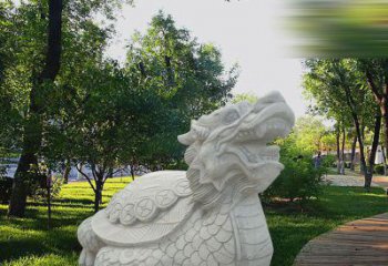 达州中领雕塑——汉白玉龙龟石雕