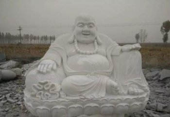 达州质感非凡的汉白玉弥勒佛雕塑