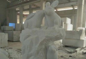达州精美的中国古典生肖兔雕塑