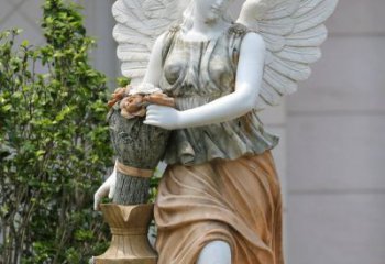 达州精致高雅的汉白玉天使雕塑