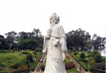 达州张仲景石雕雕塑，精工细作，传承古代文化