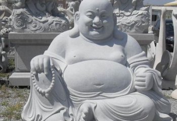 达州精美高雅的汉白玉弥勒佛雕像