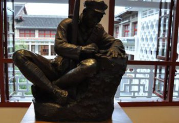 达州铜雕红军战士纪念雕塑，烈士镌刻永恒记忆