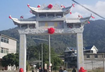 达州红旗渠分水苑牌坊浮雕雕塑：专业雕塑定制服务