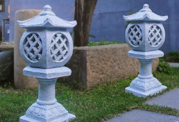 达州花岗岩石灯笼雕塑——点缀家园，照亮晚宴