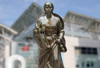 达州华佗仿铜雕塑，雕刻技艺精湛