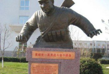 达州精美黄继光铜雕，品质保证