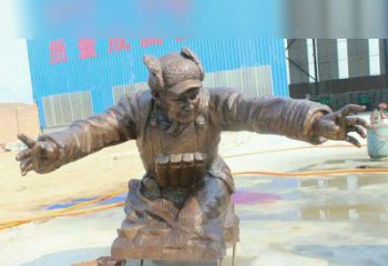 达州黄继光校园英雄铜雕：传承伟大精神