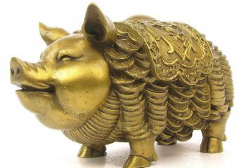 达州欢迎招财猪，用黄铜打造新年祝福