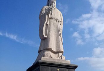 达州精美的历史名人雕塑——王羲之砂岩石雕像