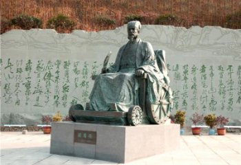 达州享誉世界的诸葛亮铜雕景观雕塑