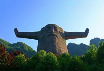 达州中领雕塑：神农头像雕塑