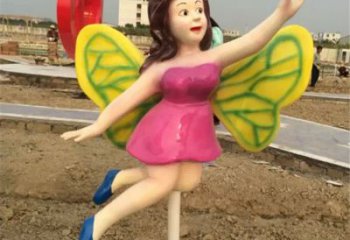 达州领雕塑：精美的蝴蝶仙子公园景观雕塑
