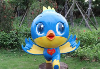 达州蓝色梦幻，玻璃钢鸽子雕塑