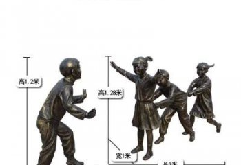 达州中领雕塑：打造优雅老鹰捉小鸡儿童雕塑