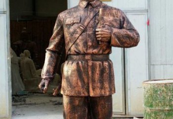 达州雷锋铜雕，传承爱心精神