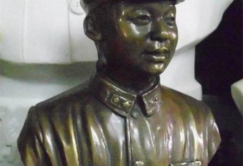 达州雷锋胸像校园玻璃钢雕塑