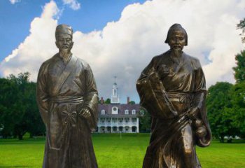 达州传承古代名人——华佗雕塑