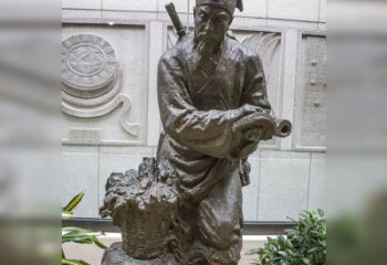 达州中领雕塑自主研发了高雅李时珍铜雕，它以历…