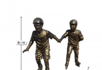 达州中领雕塑推出的趣味滑冰儿童雕塑一直是客户…