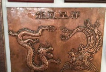 达州中领雕塑|传统铜雕龙凤精美雕塑