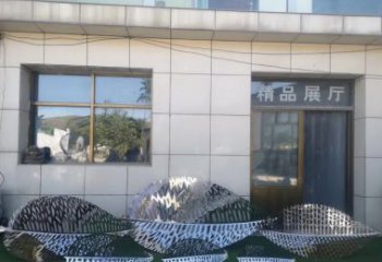 达州镂空不锈钢树叶雕塑