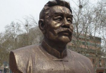 达州鲁迅头像校园名人铜雕，传承文化，缔造经典