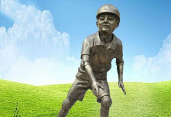 达州领雕塑：儿童公园里的铜雕精灵