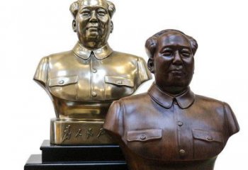 达州定制你的名人铜雕毛主席胸像