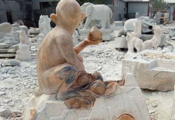 达州精美猴子石雕，带来浓浓的节日气息