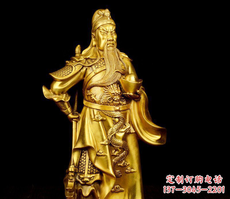 达州关公铜雕,传承古典传统