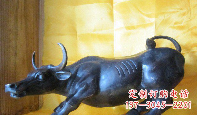 达州牛公园动物铜雕