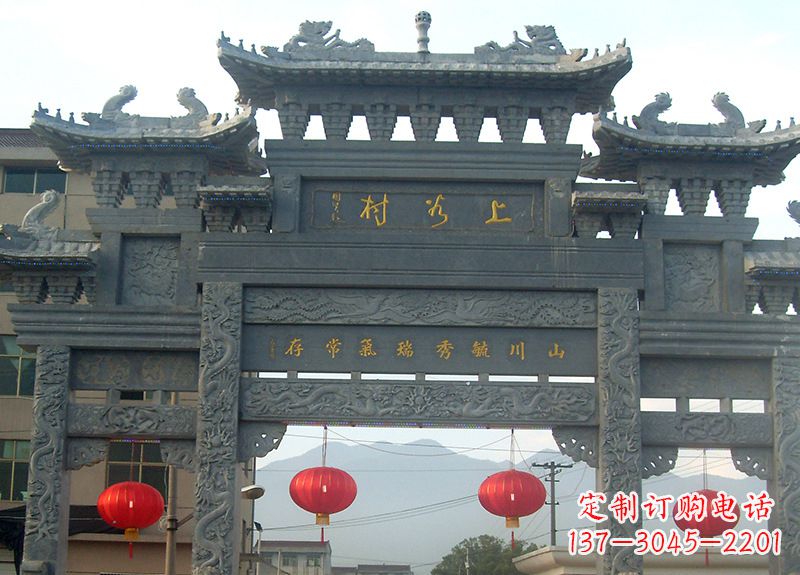 达州中领雕塑:一流牌坊石雕,定制你的风水雕塑