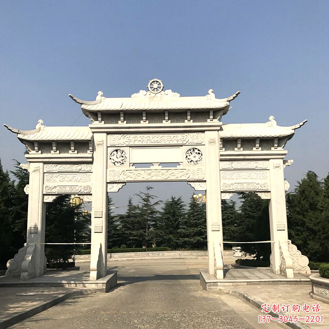 达州精致牌坊柱座石雕服务,古色古香装点璀璨文化