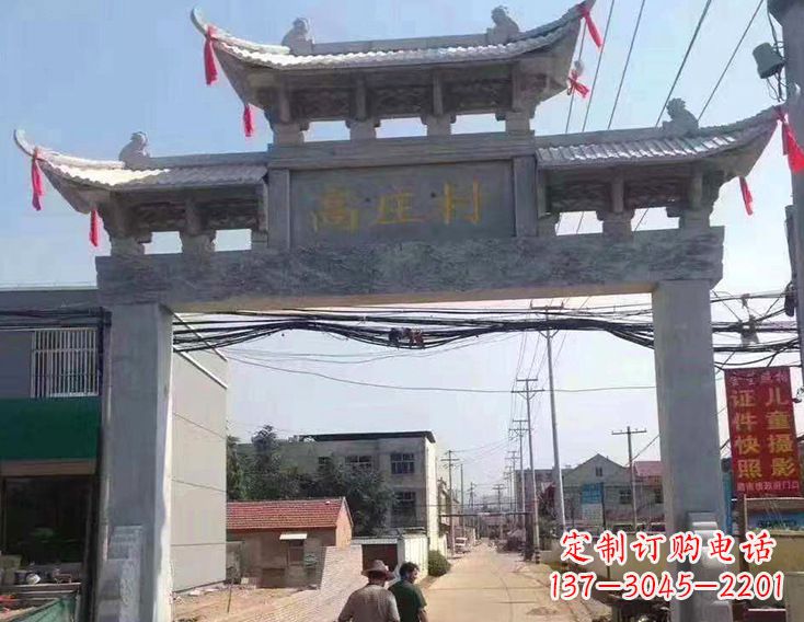 达州牌楼石雕塑,为家庭装饰带来精致灵动
