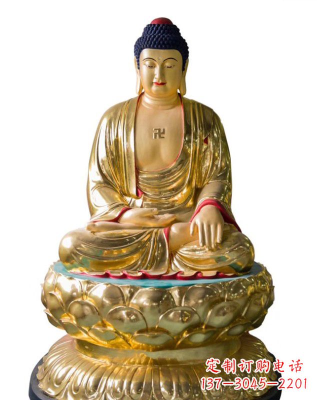 达州如来佛雕塑,神圣古朴艺术精品