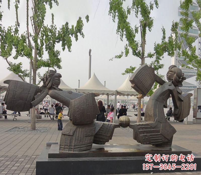 达州艺术雕刻杰作——皮影戏铜雕