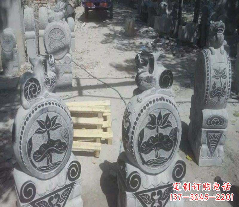 达州专业门墩雕塑制作打造精美高品质雕塑